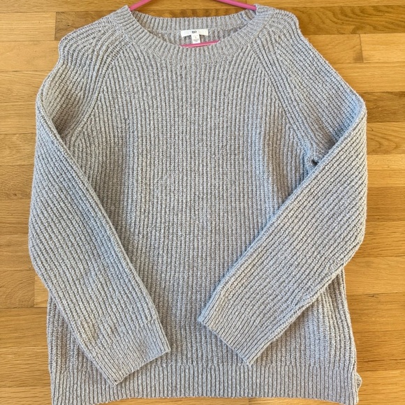 BP Nordstrom Gray Oversized Ribbed Cozy Sweater Women's Small - Picture 2 of 7
